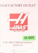 Haas-HAAS VF & HS Series Description of Display & Operations Modes, Programming Control Panel Manual 1998-HS Series-VF Series-01